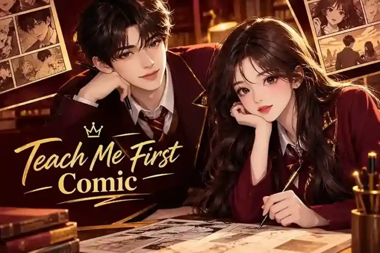 Teach Me First Comic featuring a Korean boy and girl