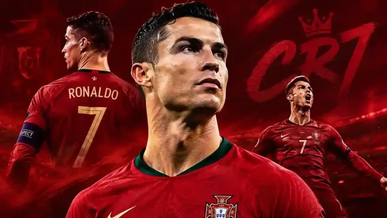 Cristiano Ronaldo in Portugal football jersey