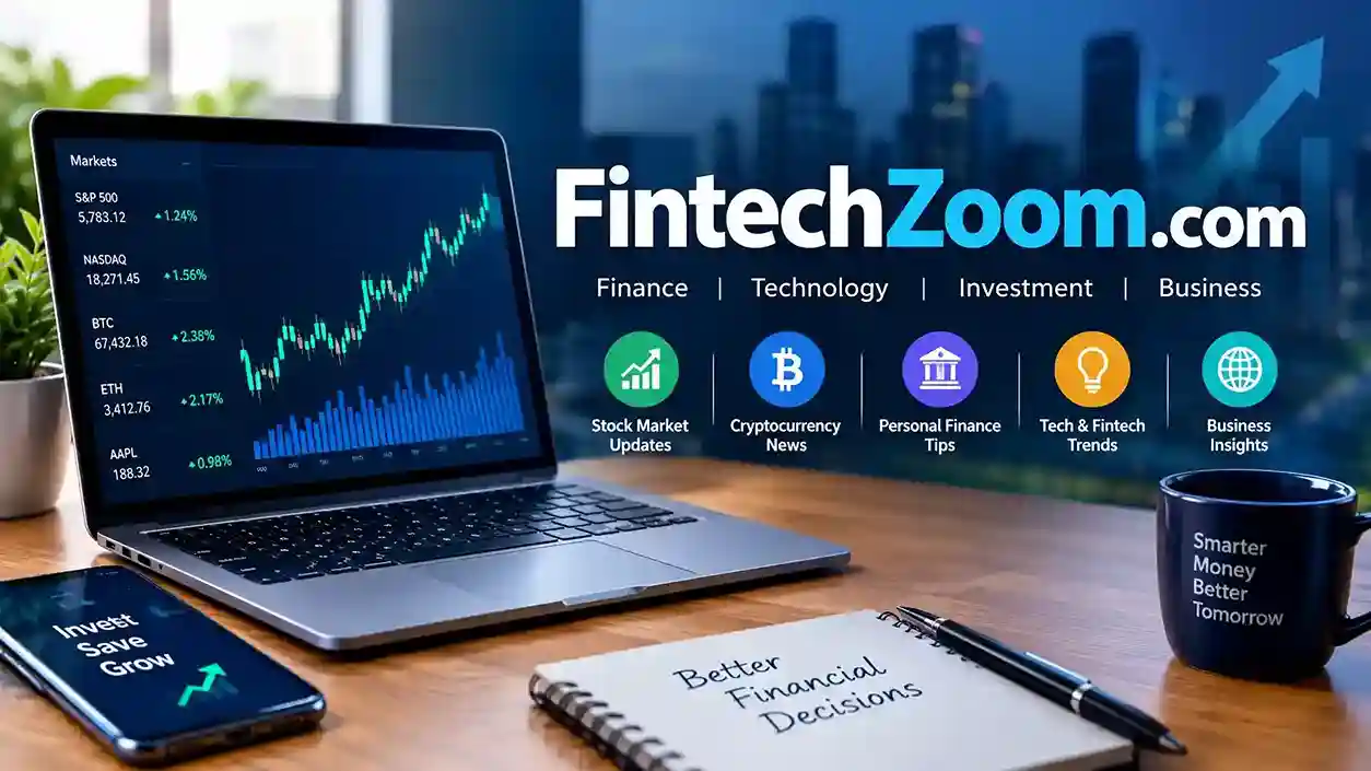 FintechZoom.com financial news, stock market charts, cryptocurrency, and fintech analysis